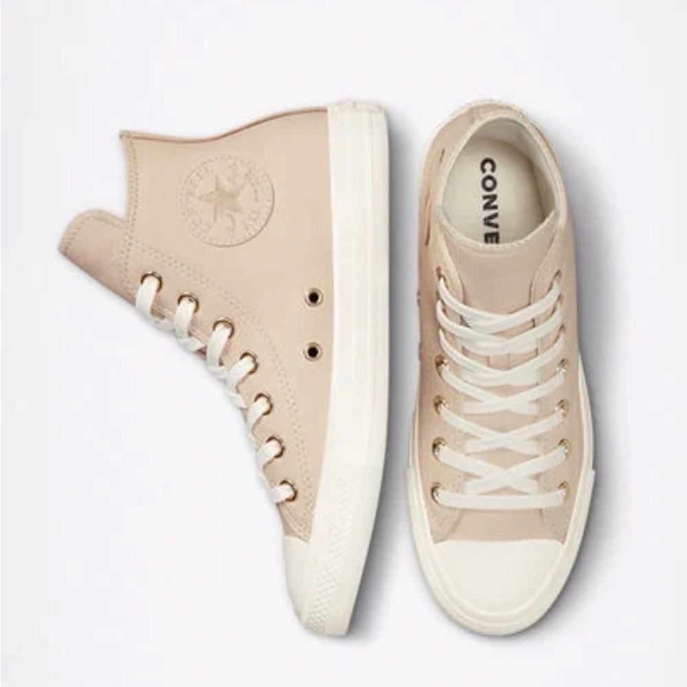 Converse Light Tan High-Tops